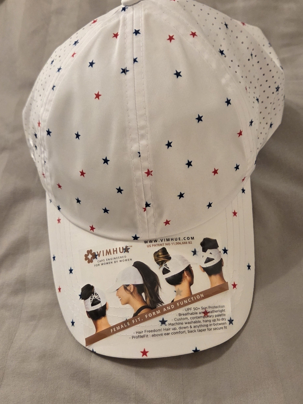 VimHue Sun Goddess Women’s Star-Print Tennis Cap